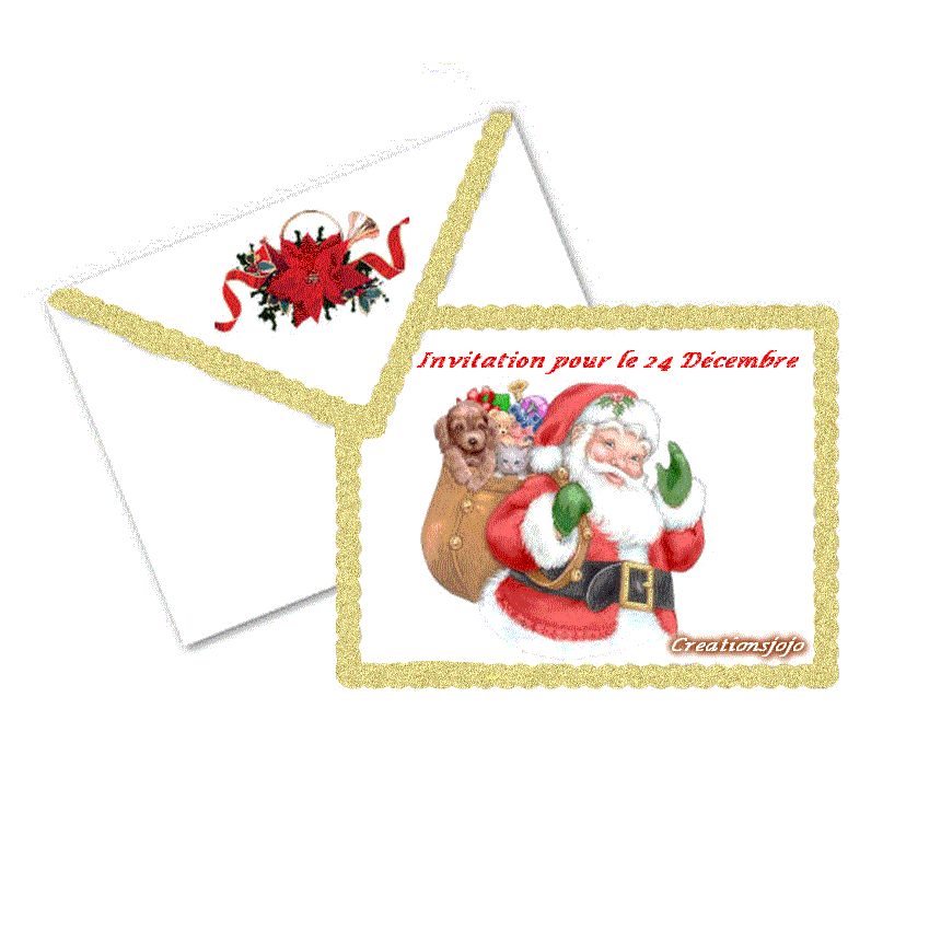 ARTOZ illustration 3d-sticker invitation à dîner hiver Noël